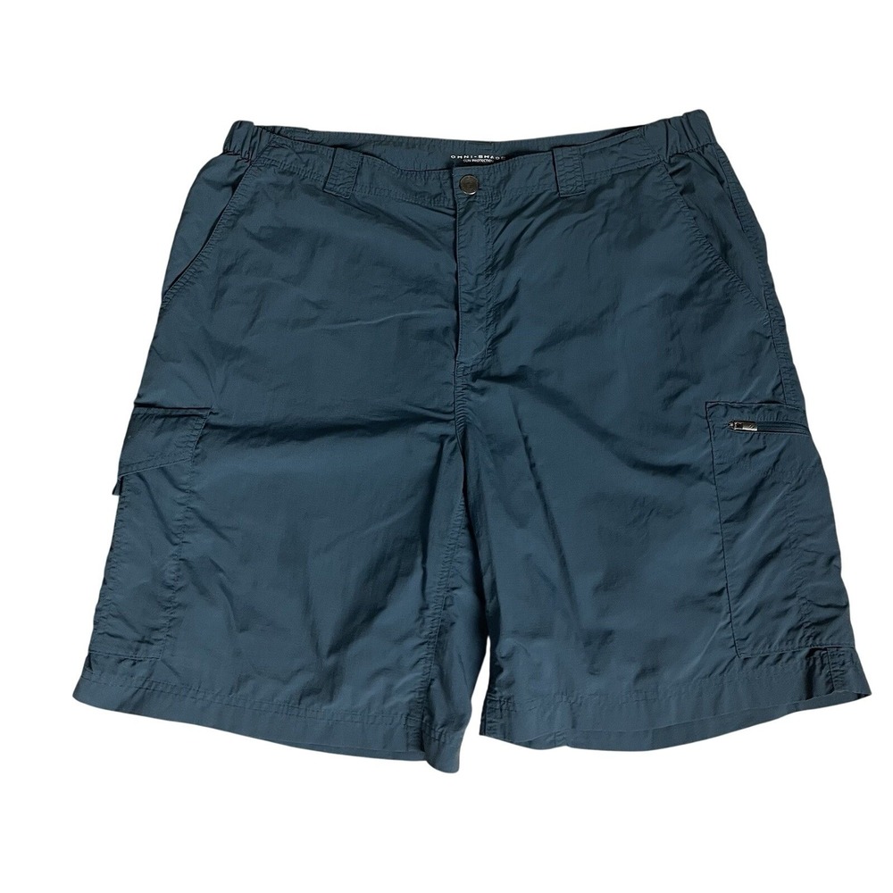 Columbia Omni-Shade Shorts Mens 40 Cargo‎ Sun Protection Outdoor Hiking Nylon